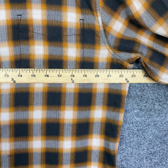 PrAna Shirt Men Sz L Slim Fit Button Up Long Sleeve Organic Cotton - Picture 4 of 9